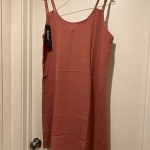 Allegra K Terracotta Slip Dress